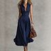Women's Elegant Lapel Sleeveless Bodycon Maxi Dress – Slim Fit French Chic Summer Gown 2026_ecoleips.com