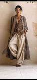 Women's Retro Linen Set Spring Summer New Printed Loose Fit 3 Piece Clothing_ecoleips.com