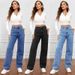 Women's Clothing High Waist Washed Women's Jeans Long Straight Pants_ecoleips.com