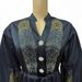 Verve Women's New Color-Block Rhinestone Craft Exquisite Crystal Button Cardigan Plus Size Muslim Robe Long Dress_ecoleips.com