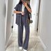 Women's Clothing New Women's Autumn And Summer Solid Color Casual Loose Casual Pocket Sweatshirt Straight Pants Suit_ecoleips.com
