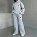 Women's Clothing Fashion Thin Contrast Color Leisure Sports Suit_ecoleips.com