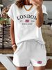 Women’s 2 Piece Outfit Set – Oversized Graphic T-Shirt And Biker Shorts Matching Set, Casual Summer Lounge Tracksuit For Daily Wear-335_ecoleips.com