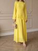 Elegant Women's Maxi Dress Long Sleeve Luxurious Lightweight Chiffon Evening Gown Flattering Design for Parties_ecoleips.com