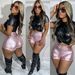 Women's Clothing Women's Metallic Candy Shorts Multiple Colors Optional Style Spring Summer Bottoms For Formal & Casual For Women_ecoleips.com