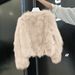 Bow Tassel Edge Design Sense Age-reducing Fox Fur Integrated Coat Women_ecoleips.com