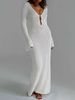 Women's Sexy Deep V Knit Hollow Out Beach Cover Up Maxi Dress – Summer Bikini Swimsuit Cover 2026_ecoleips.com