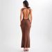 2025 Spring/Summer New Elegant Strapless Sexy Rhinestone Women's Dress Gown_ecoleips.com