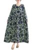 Cotton Long Sleeve Print Vintage Dresses Women Casual Loose Long Dress Office Lady Vestidos Elegant Clothing Spring Autumn 2025_ecoleips.com