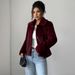 Women’S Plush Long Sleeve Coat – Luxe Faux Fur Trench Coat, Elegant Fall & Winter Outerwear_ecoleips.com