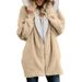Women's Clothing Lambskin Hooded Mid Length Sweatshirt For Women Autumn And Winter New Plush Plush Coat For Women_ecoleips.com