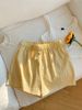 Retro Print Dopamine Color Casual Shorts for Women Plaid Stripes Versatile Loose Fashion Pants 2025 Cross Border Style_ecoleips.com