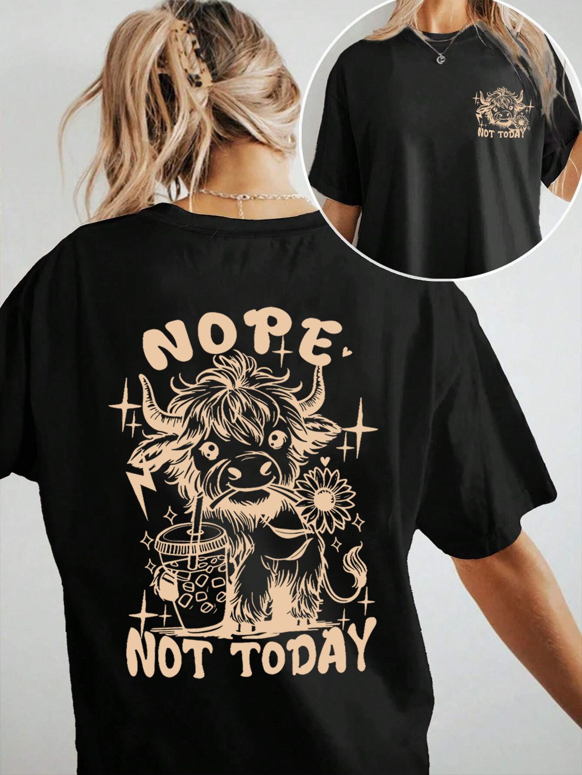 Women's Casual Round Neck Short Sleeve T-Shirt Multi-Color American Style Simple Fashion Sports Top Solid Printed Loose Fit_ecoleips.com