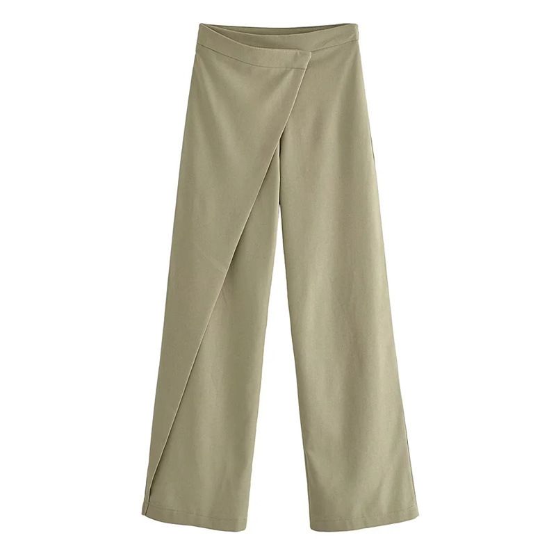 Women’s Linen Wrap Pants – Breathable Boho Wide Leg Trousers | Natural Cotton Blend | XS-L (Lightweight, Elastic Waist, Earth Tones)_ecoleips.com