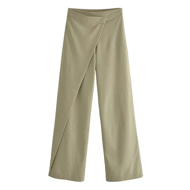 Women’s Linen Wrap Pants – Breathable Boho Wide Leg Trousers | Natural Cotton Blend | XS-L (Lightweight, Elastic Waist, Earth Tones)_ecoleips.com