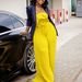 Women's Clothing New Fashion Sexy Tag Big Flower Solid Color Pleated Jumpsuit_ecoleips.com