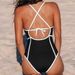 Women's Clothing One Piece Swimsuit For Women Sexy Backless Simple Fashion Swimsuit Bikini_ecoleips.com