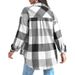 Women's Long Sleeve Checkered Button-Down Shirt For Office & Casual Wear – Classic Fit, Comfortable Polyester, Versatile Styling (S-XXL)_ecoleips.com
