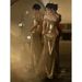 Women's Clothing Gold Evening Dress For Women High Grade Sequined Host One Shoulder Tube Top Toast Dress Bride Fishtail Skirt_ecoleips.com