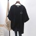 Women's Trendy Short Sleeve T-Shirt Korean Chic Design Unique round Neck Top Summer Fashion Distinctive Clothing_ecoleips.com