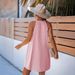 European And American Fashion Cross-border Exclusive Dress, Simple Striped Color-blocking, Loose Waist, Trendy Slimming_ecoleips.com