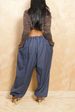 K Women's New Fashionable, Casual, Loose And Trendy Leg Tied Pants, Cropped Pants_ecoleips.com