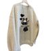 Women's Fleece Lined Crew Neck Sweatshirt Retro Thickened Autumn Winter Stylish Design Comfortable Warm Men's Cool Edgy Top_ecoleips.com