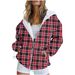 Women's 3D Print Zip-Up Hoodie Oversized Casual Sweatshirt Streetwear Fashion Pullover Long Sleeve Comfortable Fall Outerwear (European Sizing)_ecoleips.com