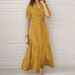 2025 Elegant Button Lace-up Party Dress Women Fashion Lapel Collar Pleated Shirt Dress Casual Long Sleeve Solid Loose Long Dress_ecoleips.com
