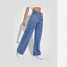 Women's Washed Straight Leg Jeans - Loose Fit Retro Denim Pants For Casual Wear (Versatile Style)_ecoleips.com