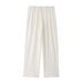 Women's Clothing Slim Fit Textured Halter Neck Collar Top Trousers Casual Suit_ecoleips.com