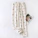 Female Winter Sleepwear Casual Home Pants Thicken Warm Women'S Trousers Flannel Pants Pajama Bottoms Coral Fleece Lounge Wear_ecoleips.com