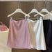Elegant High-Waisted French Style Acetate Satin Midi Skirt Slim Fit A-Line Short Skirt for Women Unique Summer 2026 Fashion_ecoleips.com