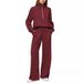 Women's Clothing Women's Two Piece Suits Oversized Half Zip Sweatshirt Wide Leg Sweatpants Casual Suit_ecoleips.com