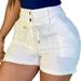 Women's High Waist Button Shorts Polish Style Casual Solid Color Spring/Summer/Autumn New Arrival Clothing_ecoleips.com