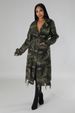 Women's Edgy Camo Windbreaker – Distressed Long Jacket With Ripped Detailing, Streetwear Outerwear (Light Green/Dark Green)_ecoleips.com