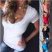 I Have A Large Stock Of 2025 European And American Sexy Solid Color Deep V-neck Short-sleeve T-shirts Women, Suitable_ecoleips.com