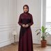 Voya Elegant Everyday Lace Midi Dress – Fitted Bodice With Flared Skirt For Modest Work & Casual Wear (Curve Plus)_ecoleips.com