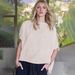 's New Foreign Trade 2026 Spring-summer Mid-sleeve Round-neck Cotton-linen Loose-fitting Elegant And Intellectual_ecoleips.com