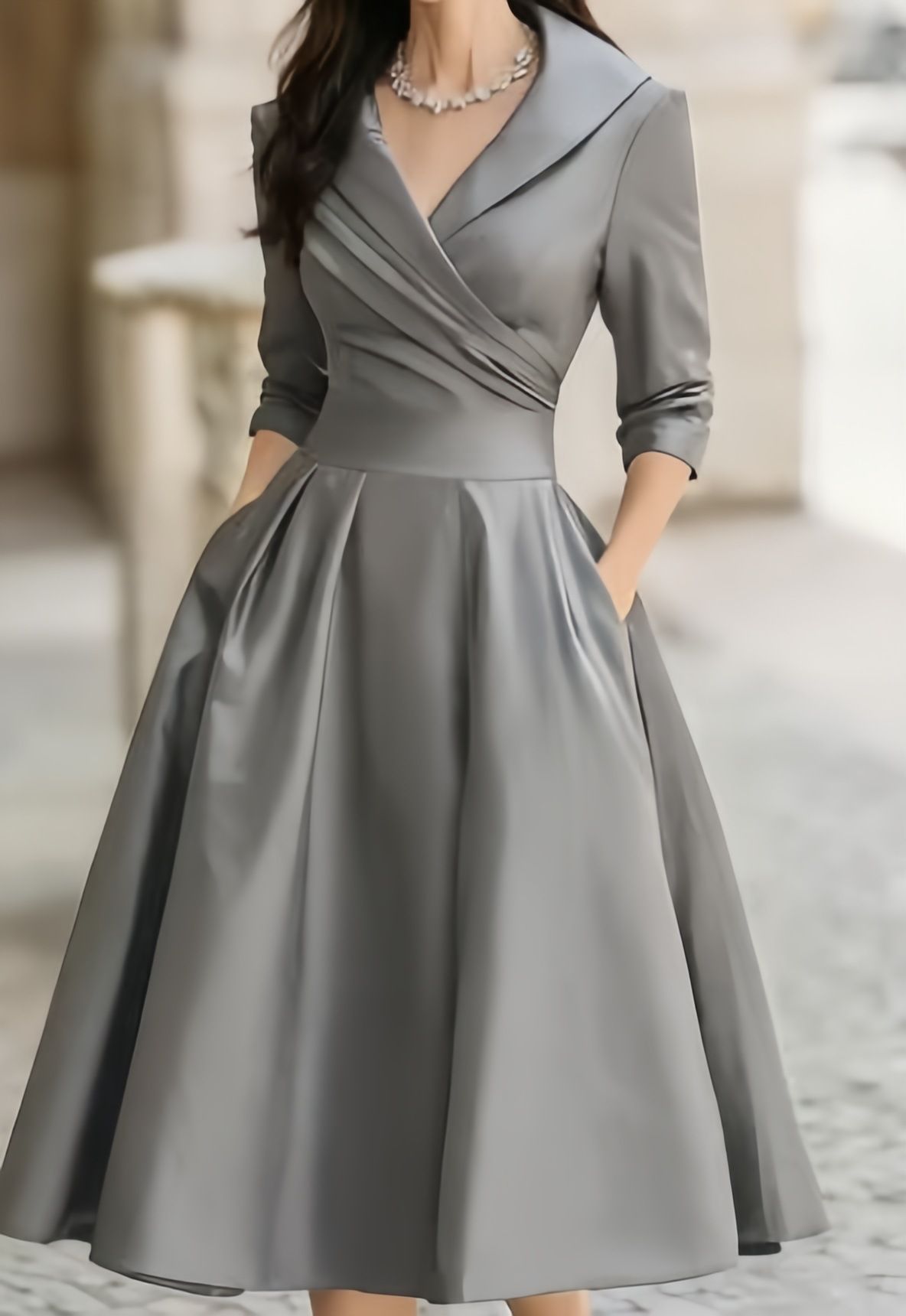 Women's Clothing Women's Elegant Slimming Dress European American Style Clothing New_ecoleips.com