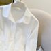 Elegant Women's White Lace Embroidered Blouse Casual Office Shirt Spring Fashion Top for Ladies_ecoleips.com