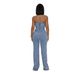 Women's Clothing Strapless Slim Fit Elastic Washed Denim Jumpsuit For Women Wide Leg Pants For Formal & Casual For Women_ecoleips.com