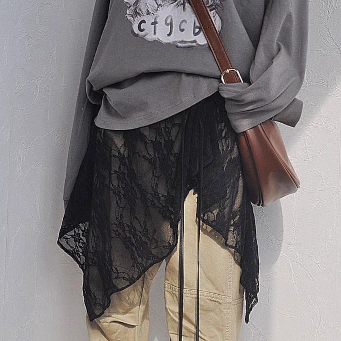 K Irregular New Lace Temperament Yarn Skirt Fart Curtain Versatile Strap Design Apron Skirt_ecoleips.com