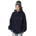 Korean-style Patchwork Plaid Hooded Sweatshirt For Women, Spring And Autumn, High-end, Loose, Casual Style, Embroidered_ecoleips.com