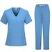 Healthcare Service Surgical Uniforms For Women Scrub Suits Medical Nurse Beauty Salon Work Clothes Clinical Short Sleeved Wash Clothes_ecoleips.com