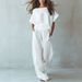 2026 Summer New European And American Casual Linen Suit For Women Loose And Thin, Drape Two-piece Set For Women_ecoleips.com