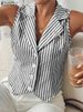 Fashion Summer Sleeveless Stripe Tanks Tops 2025 ZANZEA Office Lady Blouses Women Shirt Stylish Holiday Tees Irregular Hem Camis_ecoleips.com