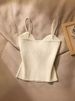 ng2510292 2025 Summer New Style Little Knitted Tube Camisole Vest Inner Women's Outer Wear Sleeveless Beautiful Back Short_ecoleips.com