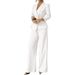 Minimalist Two-Piece Set For Women - Sleeveless Blazer & High-Waisted Trousers, Office To Dinner Outfit (European Sizing, Beige)_ecoleips.com