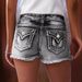Women's Denim Embroidered Shorts Fashion Cotton Stretch Street Style Spring Autumn_ecoleips.com